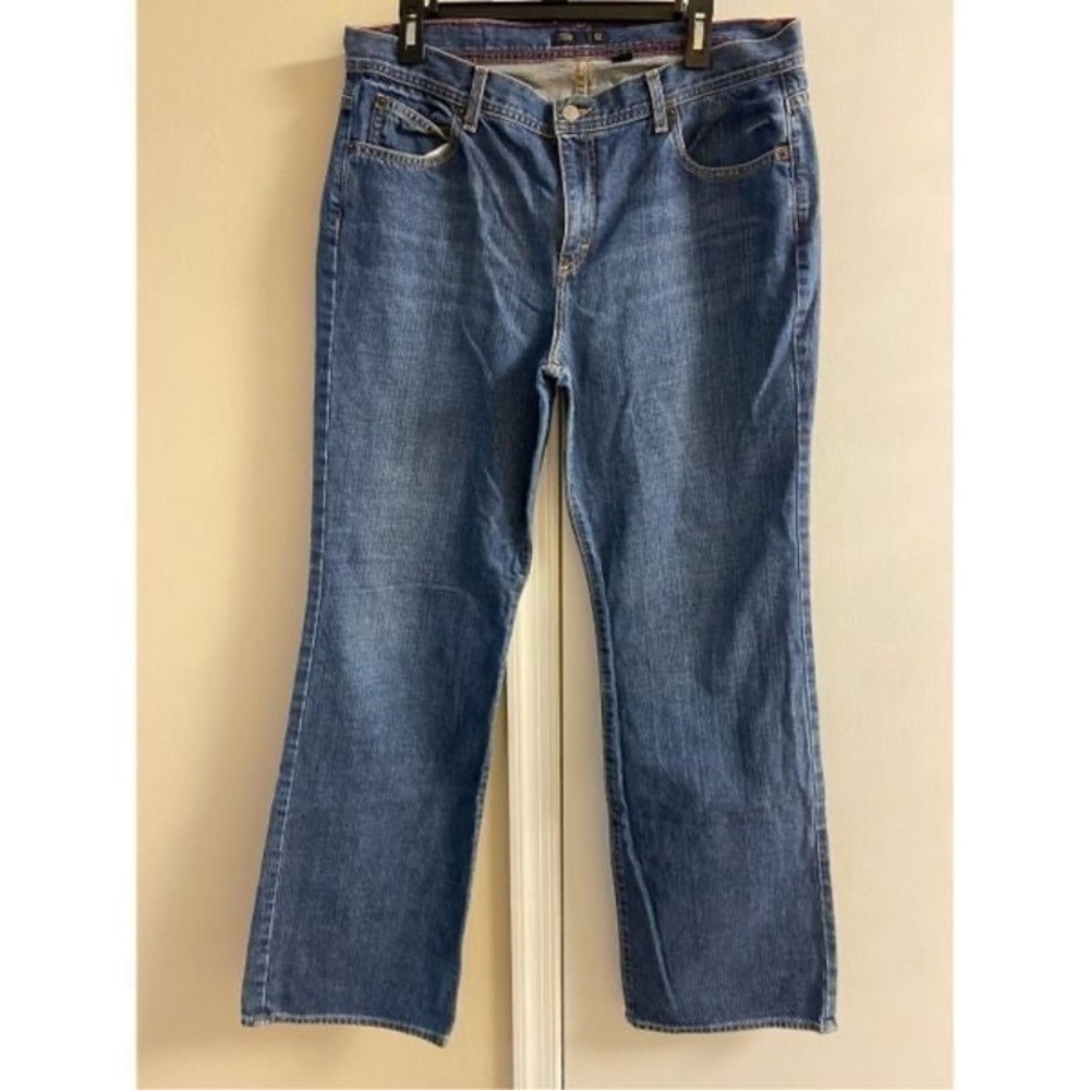 J. Crew Blue Denim Jeans with Red Stitching 12